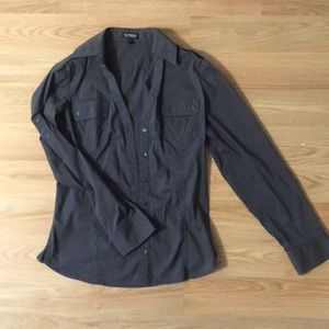 Express essential stretch button down